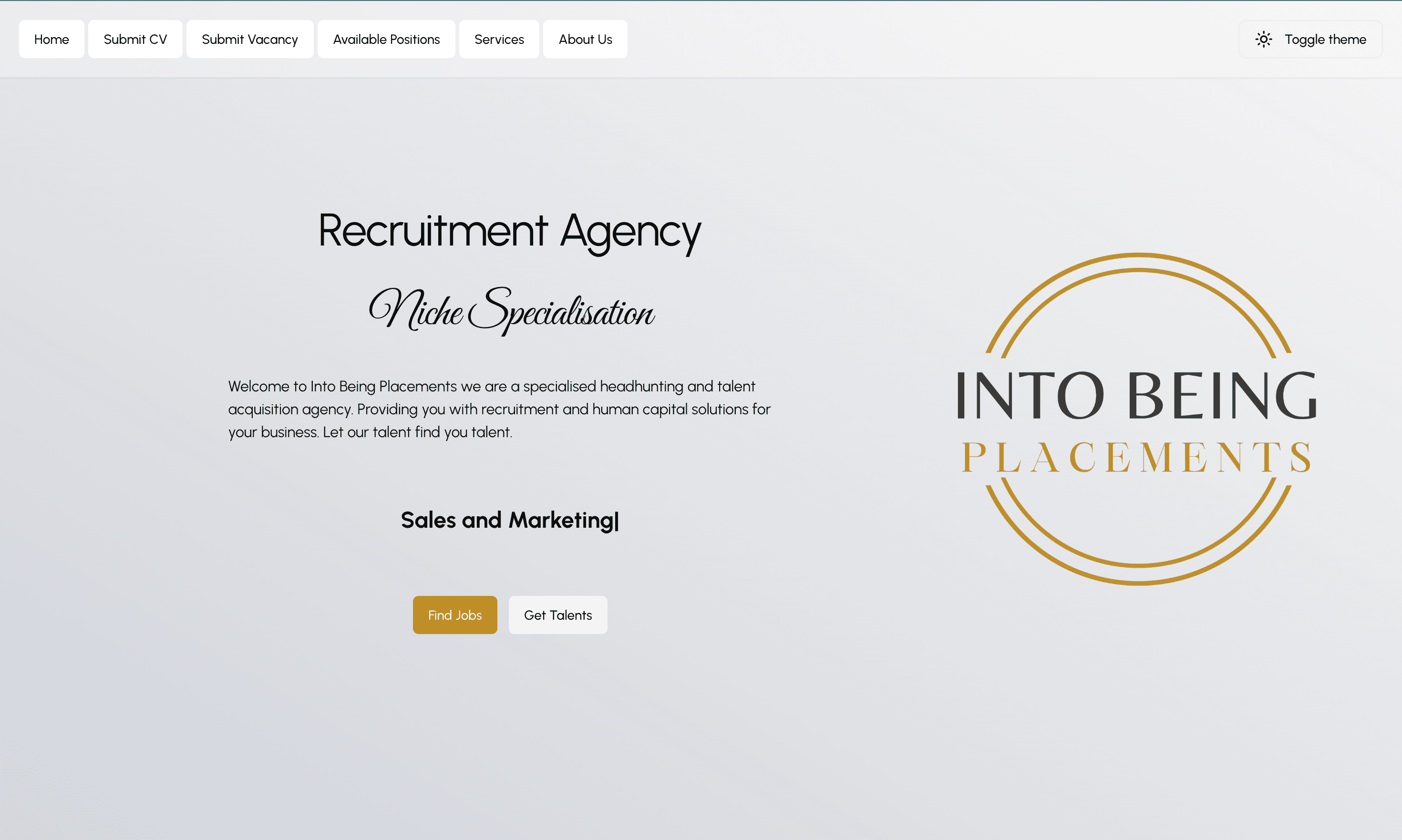 Intobeing Placements